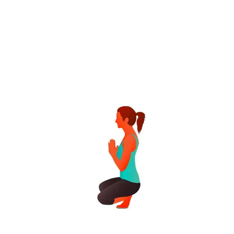 Squatting Toe Balance with Opened Knees