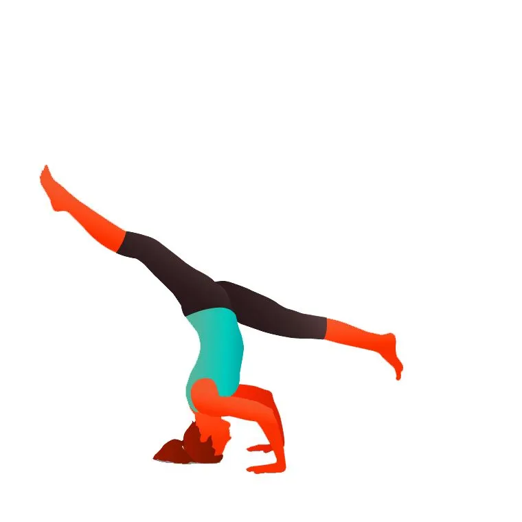 Tripod Headstand - Spiral the Legs - Parivṛttaikapāda Śīrṣāsana B