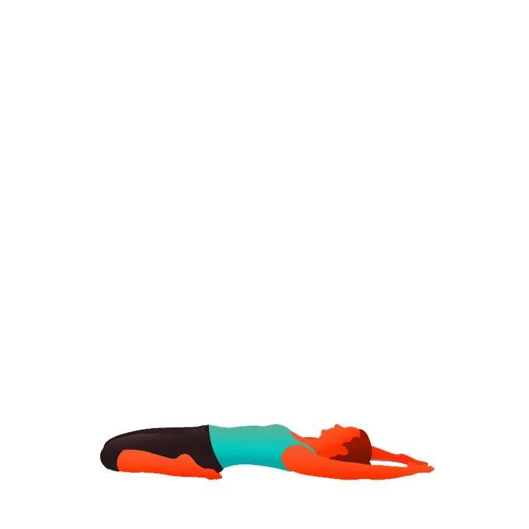 Utthita Supta Virasana - Extended Supine Hero