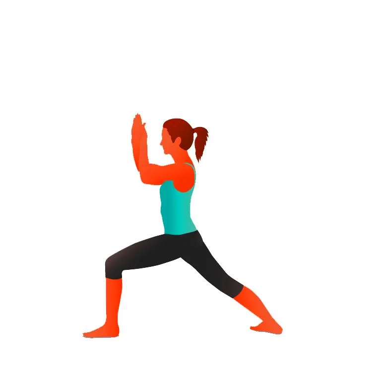 Warrior I with Eagle Arms