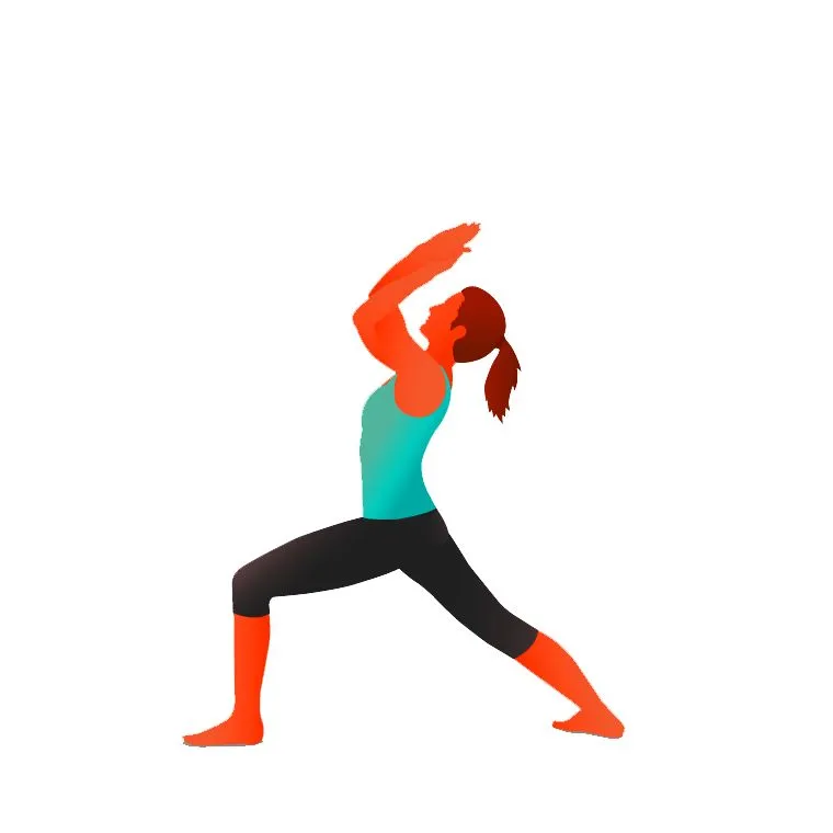 Warrior I with Eagle Arms - Backbend