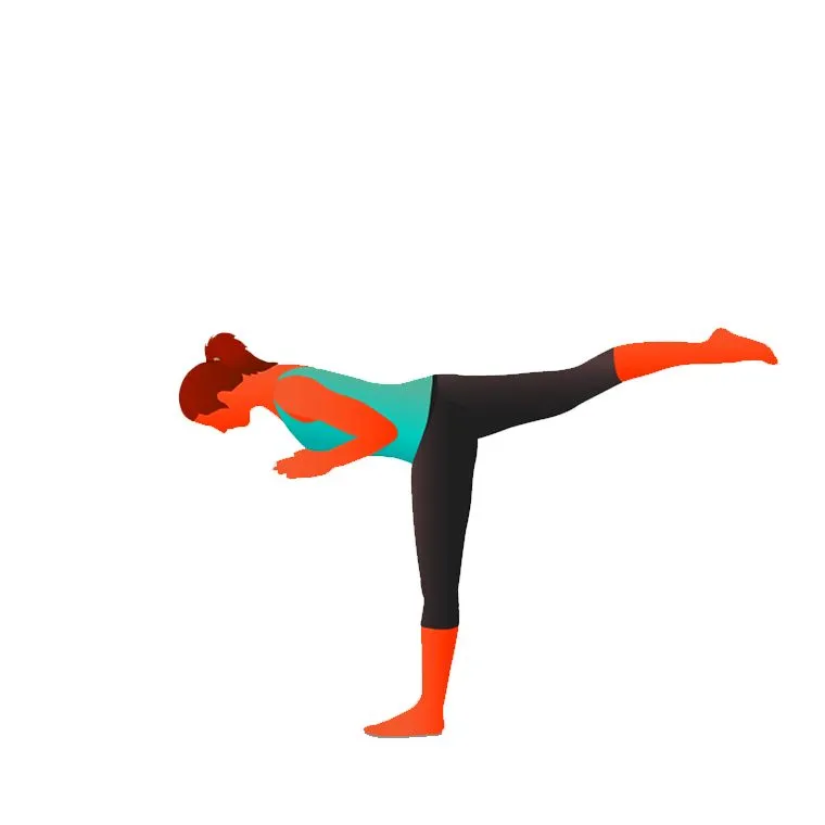 Warrior III with Prayer Hands