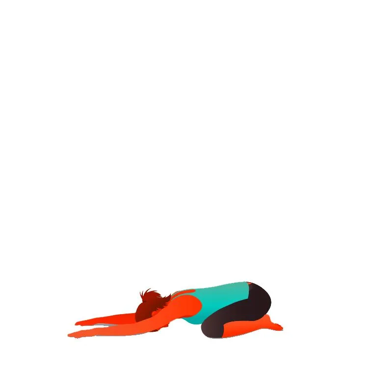 Wide Child's with Side Stretch - Balasana