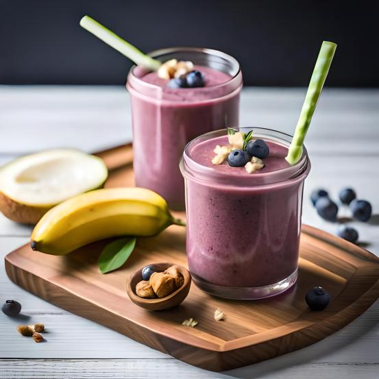 Blueberry-Banana-Nut Smoothie