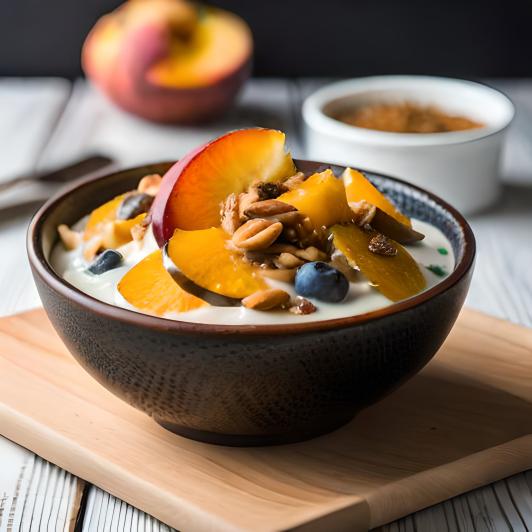 Peaches & Cream Smoothie Bowl