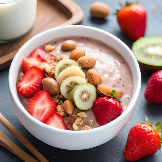 Strawberry Ginger Smoothie Bowl