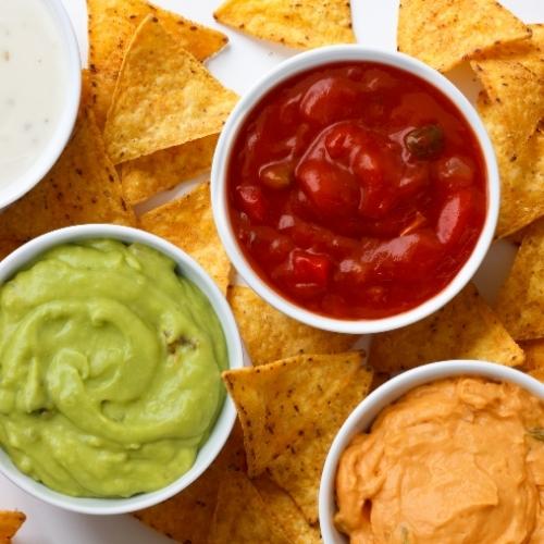 Seasonal Fruit Salsa with Cinnamon Tortilla Chips