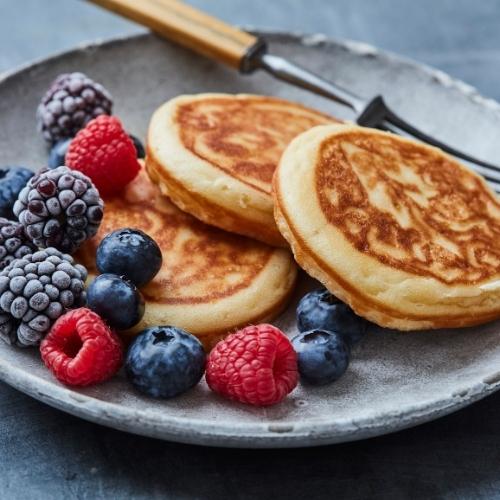 Spiced Orange Blueberry Pancakes