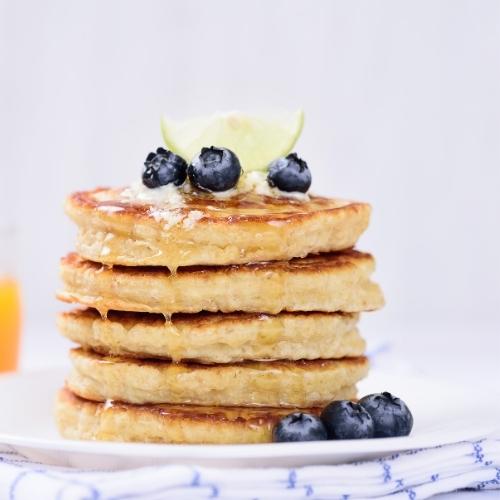 Oatmeal Blackcurrant Pancakes