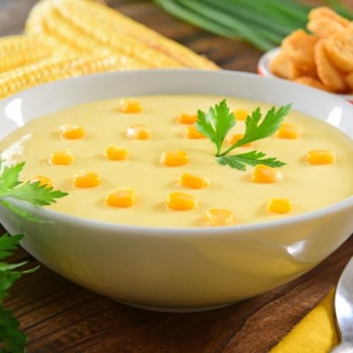 Curry Grilled Corn Soup