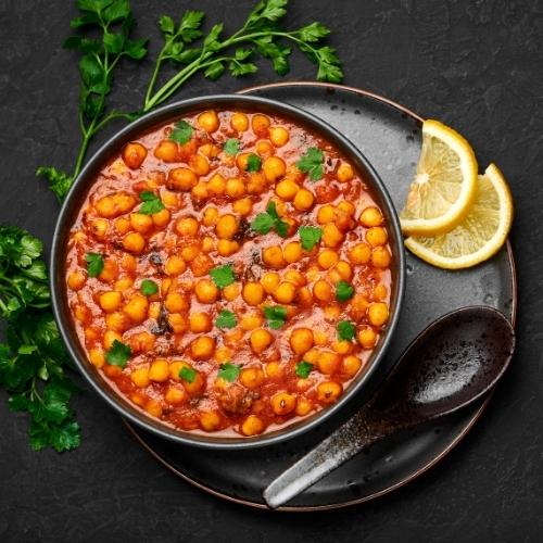 Chana Masala with Mushrooms