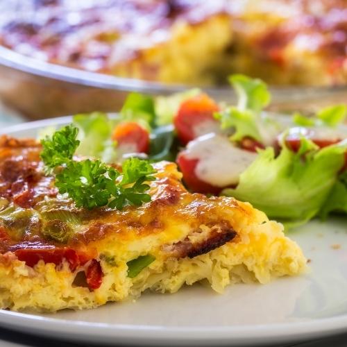 Asparagus Quiche with a Potato Crust