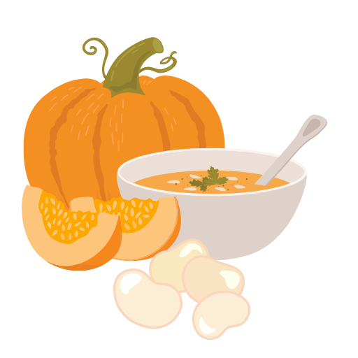 Pumpkin and Cannellini Bean Soup