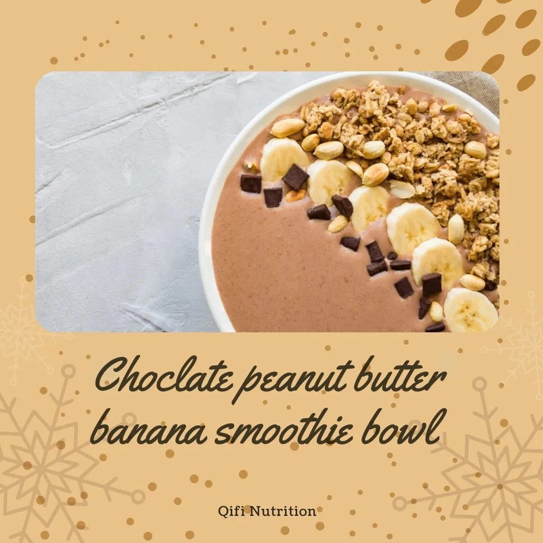 Chocolate Peanut Butter Banana Smoothie Bowl