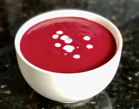 Vibrant Orange & Ginger Roasted Beet Soup
